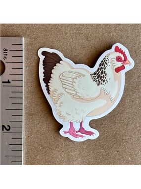 10/$10 Chicken Hen Aesthetic Vinyl Sticker Waterproof Water Bottle Laptop Crafts